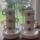 Lot of 6 vintage Jacques Vabre cups and 7 saucers from the 70s/80s.