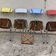 Mismatched Formica chairs