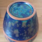 Hand-turned stoneware vase – Iridescent glaze