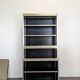 Vintage aluminium and glass display cabinet from the 1980s.