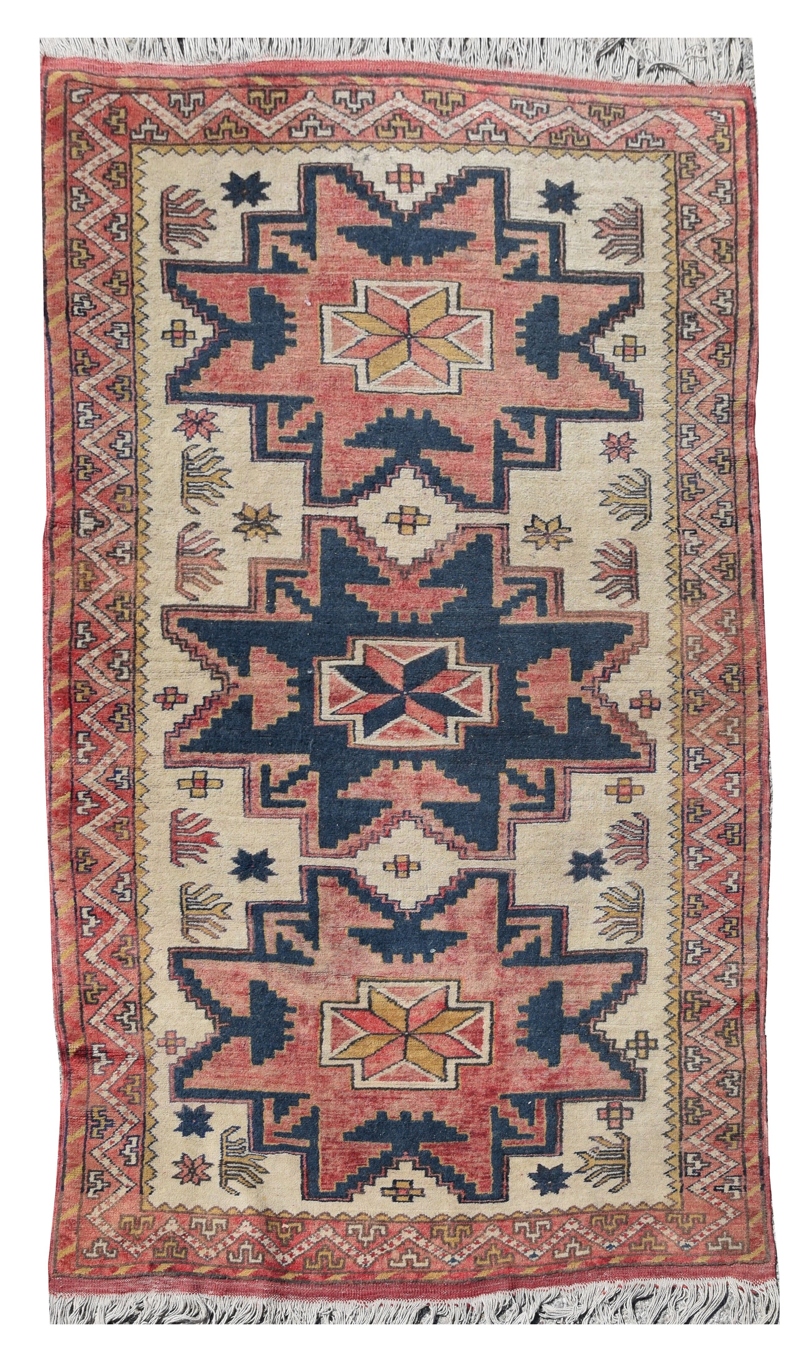 Turkish Kazak oriental carpet : 1.05 x 1.78 m