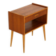 Scandinavian bedside table in teak and oak, Sweden, 1960.