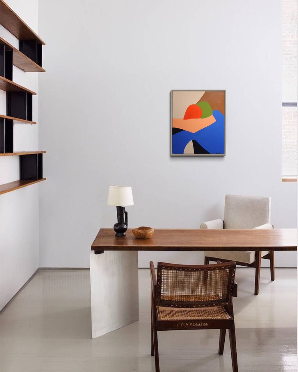 Figurative painting on stretched canvas "in your arms" by Bodasca