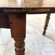 Louis-Philippe XIXth century demi-lune console table in solid walnut – seats 6 people.