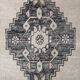 Turkish rug, handmade cream wool 54x116cm