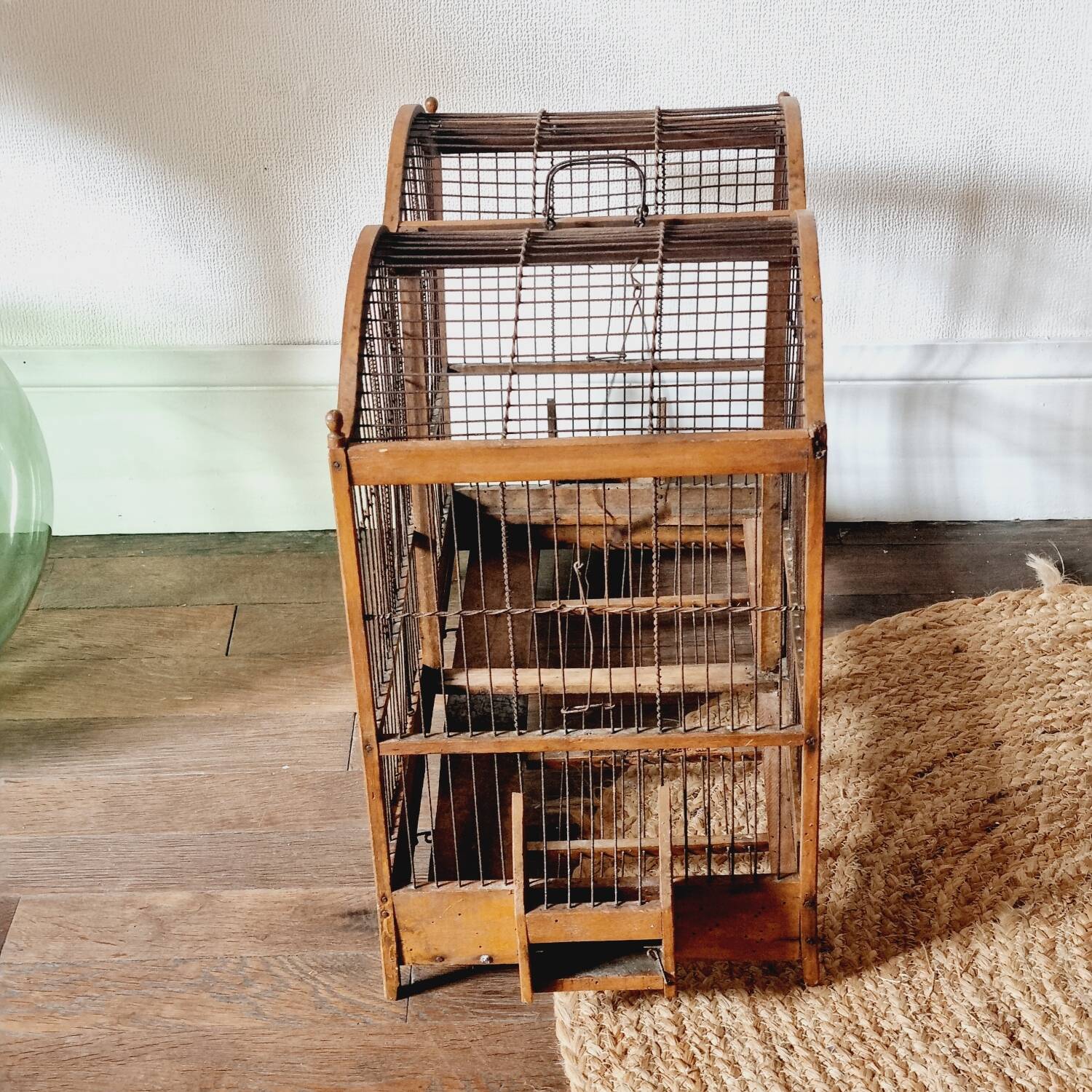 19th century bird cage in its original condition