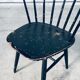 Mid-Century Scandinavian Design Curved Spindle Back Side Chair, Denmark, 1960s