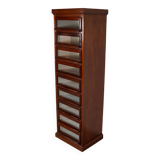 Vintage Dutch Hardwood Haberdashery Shop Cabinet, 1930s