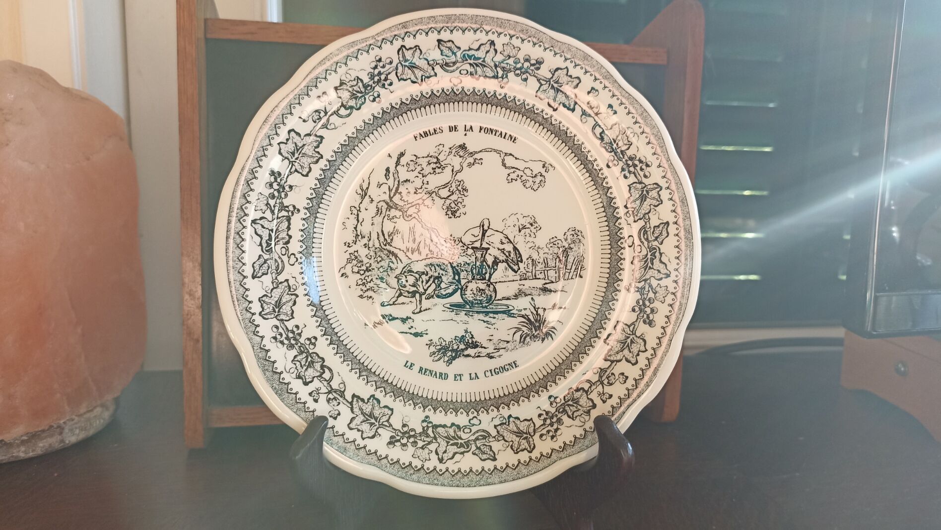 Plate n°4 - Gien - Fables of La Fontaine