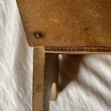 Rustic solid wood footrest