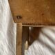 Rustic solid wood footrest