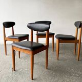 Mid-Century Modern 1960’s dining table and chairs set by Schreiber Furnitur