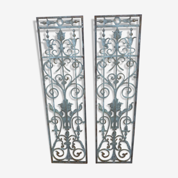 Pair of nineteenth century door grilles