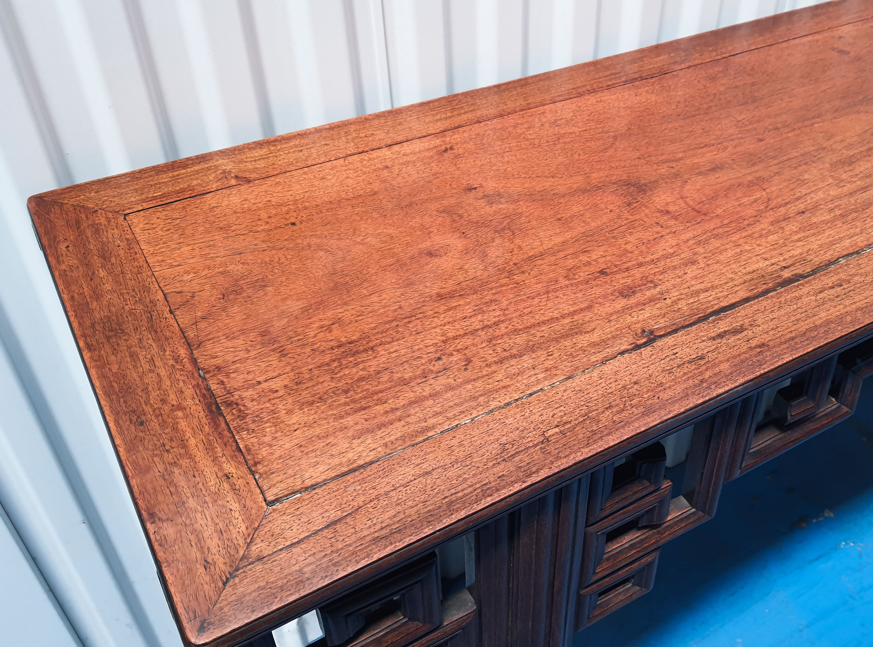 Exotic Asian wood console China 19th