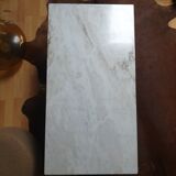 Vintage Carrara marble coffee table