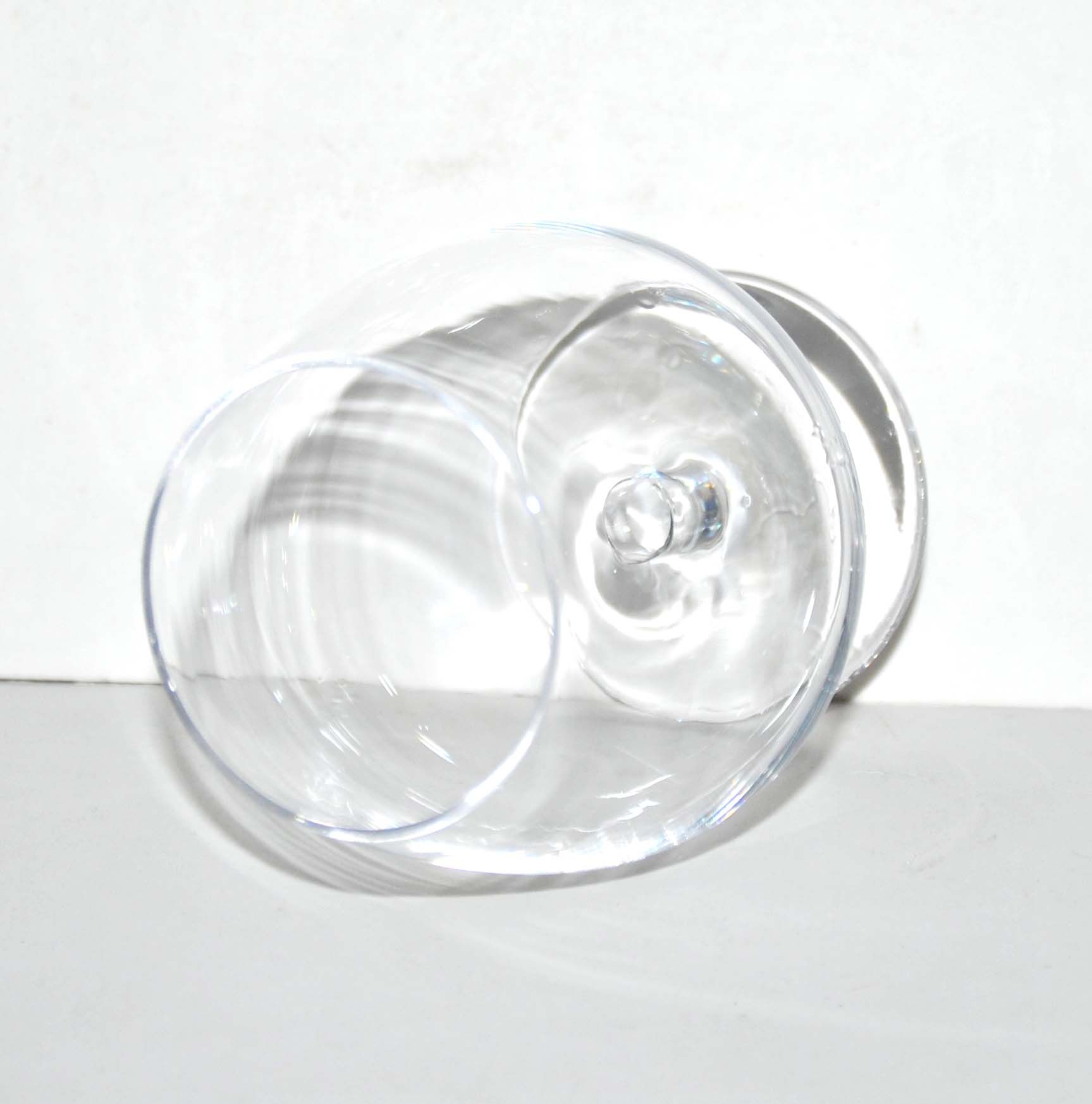 Series of 6 glasses vintage crystal cognac balloon Saint-Louis
