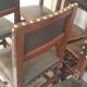 a set of six leather chairs and nails