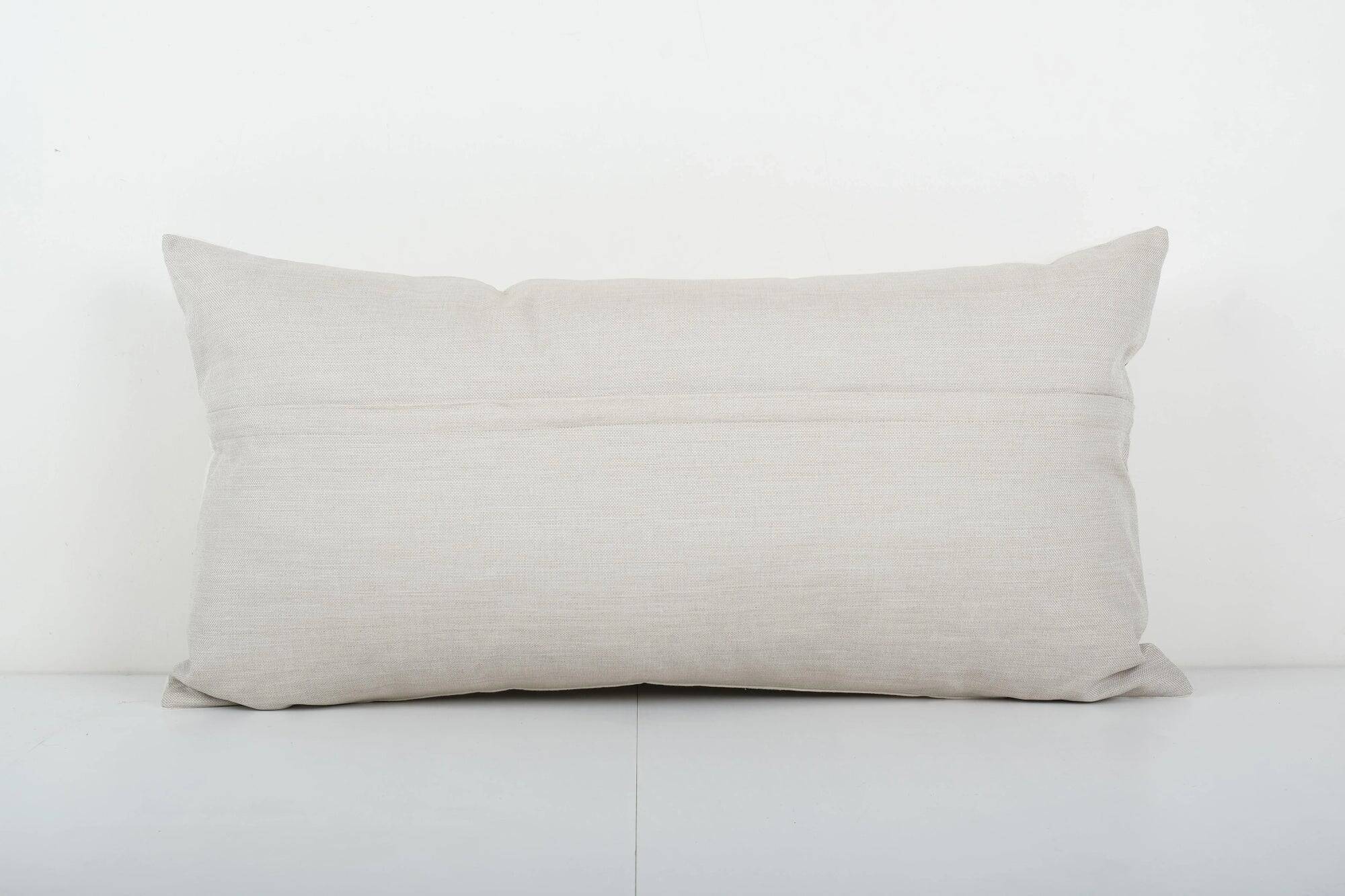 Vintage embroidered cushion cover 46x89 cm