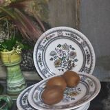 Six English porcelain dessert plates WOOD & SONS Dorset service
