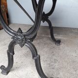 Table bistro period art deco 1930 cast and marble