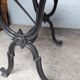 Table bistrot epoque art deco 1930 fonte et marbre