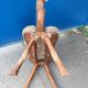 Footrest camel wood ottoman saddle camel oriental style