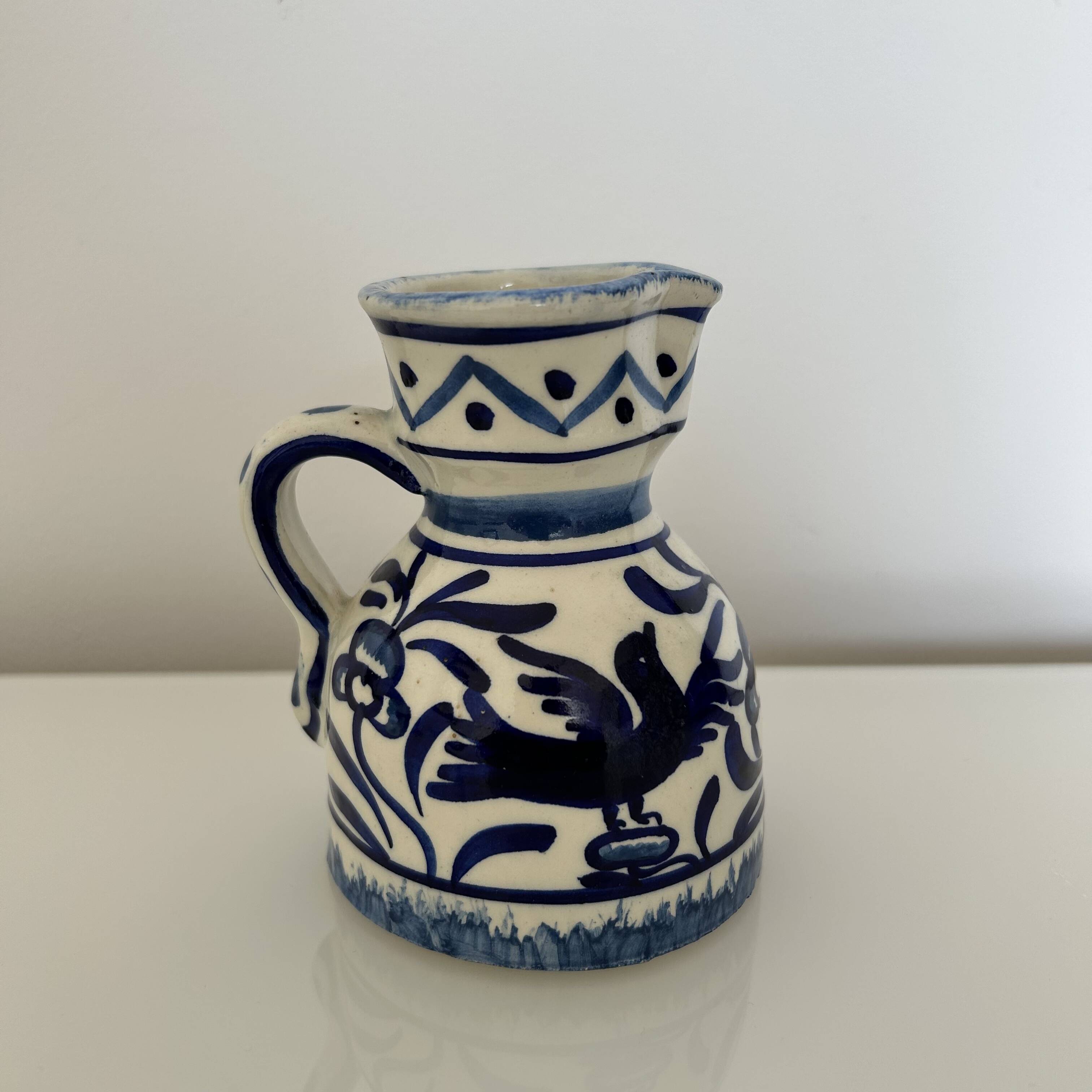 Pichet oiseau bleu
