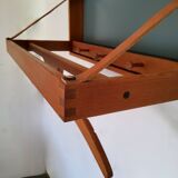 Scandinavian coat rack in solid teak Denmark 1960s