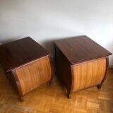 Pair of ethnic style bedside tables