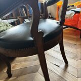 Restoration walnut office chair