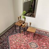 Modernist teak nesting tables from the 50s