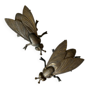 2 cendriers insectes
