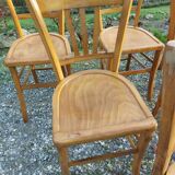 9 wooden bistro chairs, Luterma style