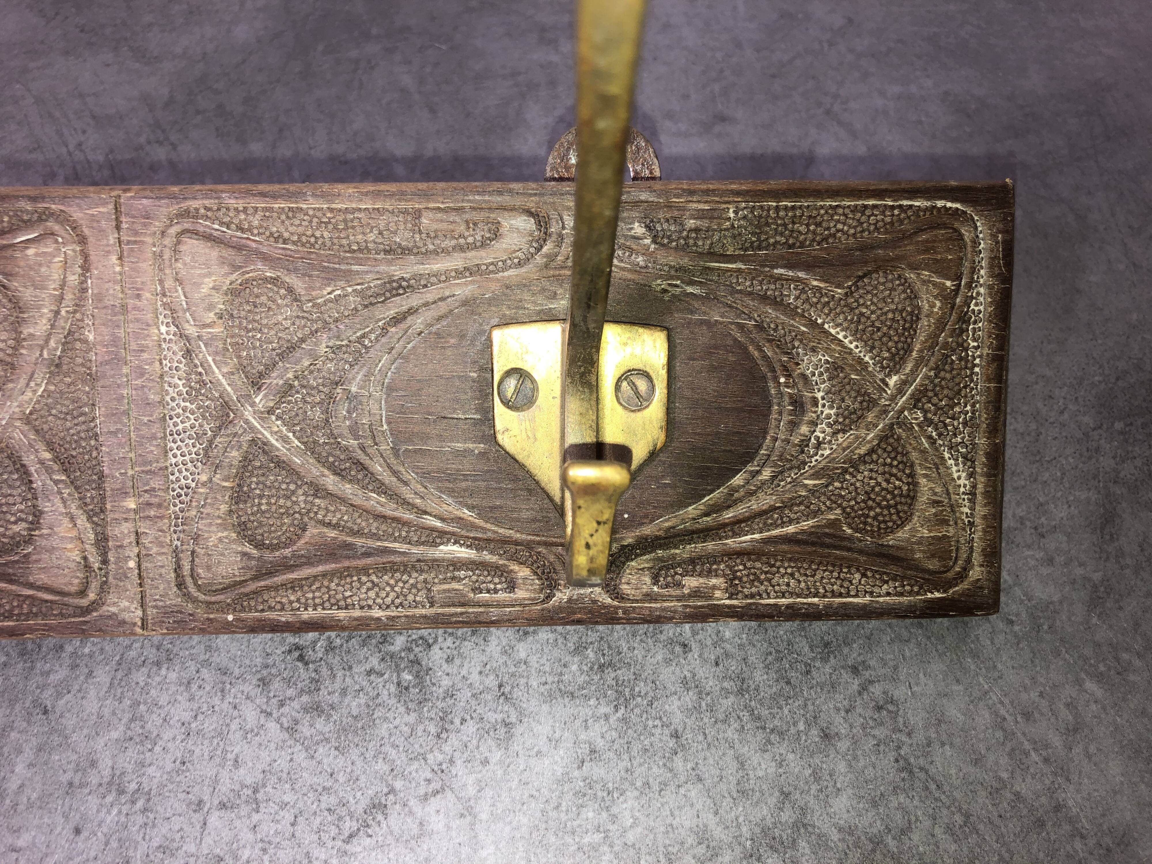 Art nouveau coat rack