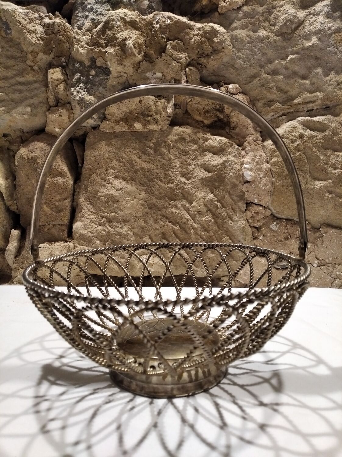 Vintage bread basket, fruit