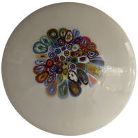 Murrine sphere in glass with multicolored murrine