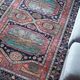 Vintage Iranian Kenareh rug from the 1980s. Handcrafted.
