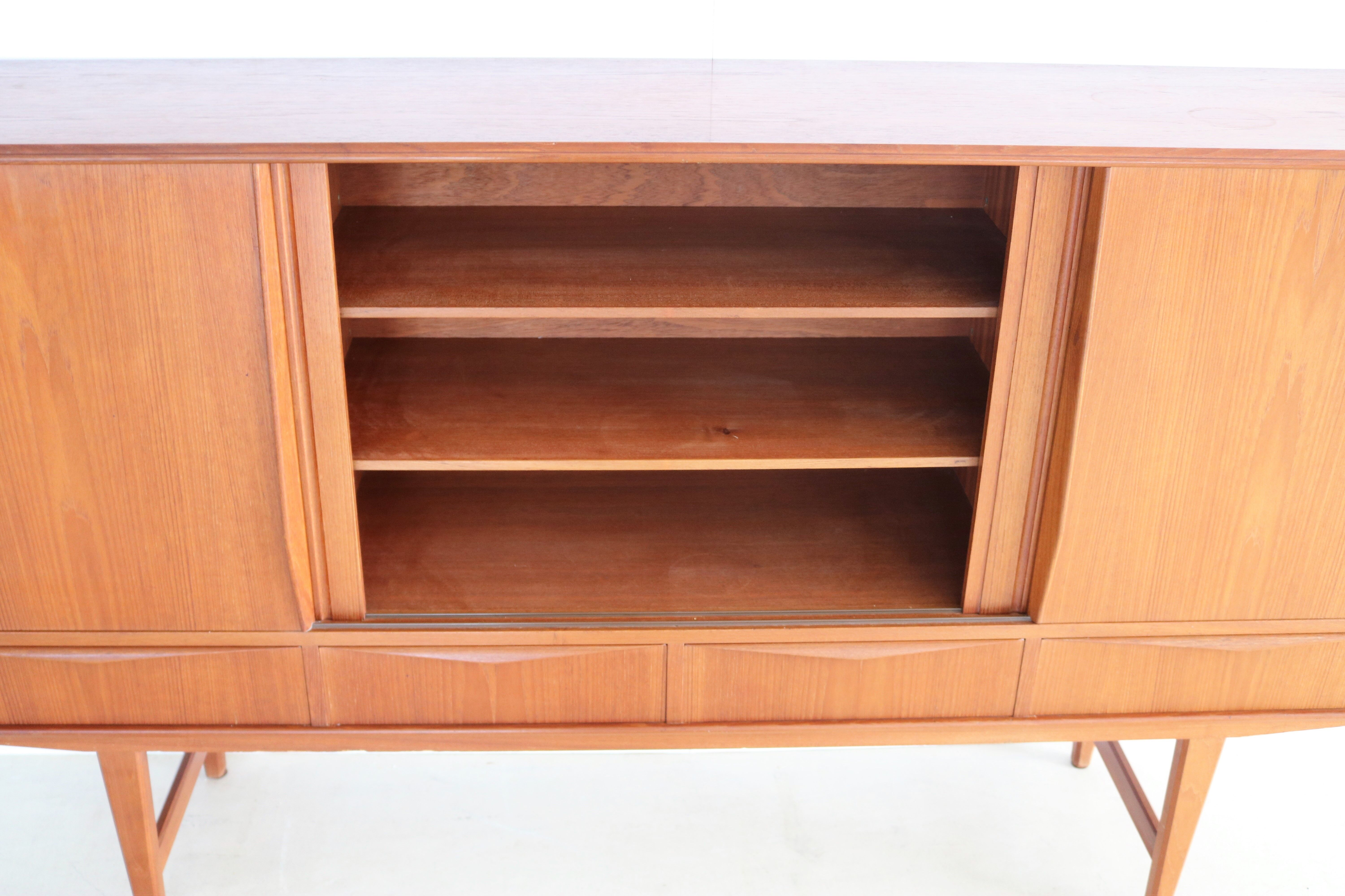 Vintage high board | wall cabinet | E.W. Bach | Danish