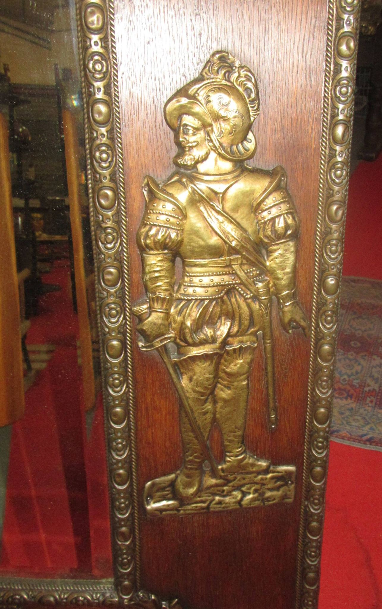 Miroir Napoleon III style medieval