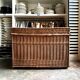 Trunk, chest in woven wicker