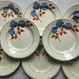Creil Montereau dessert plates