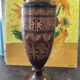 Wooden vase