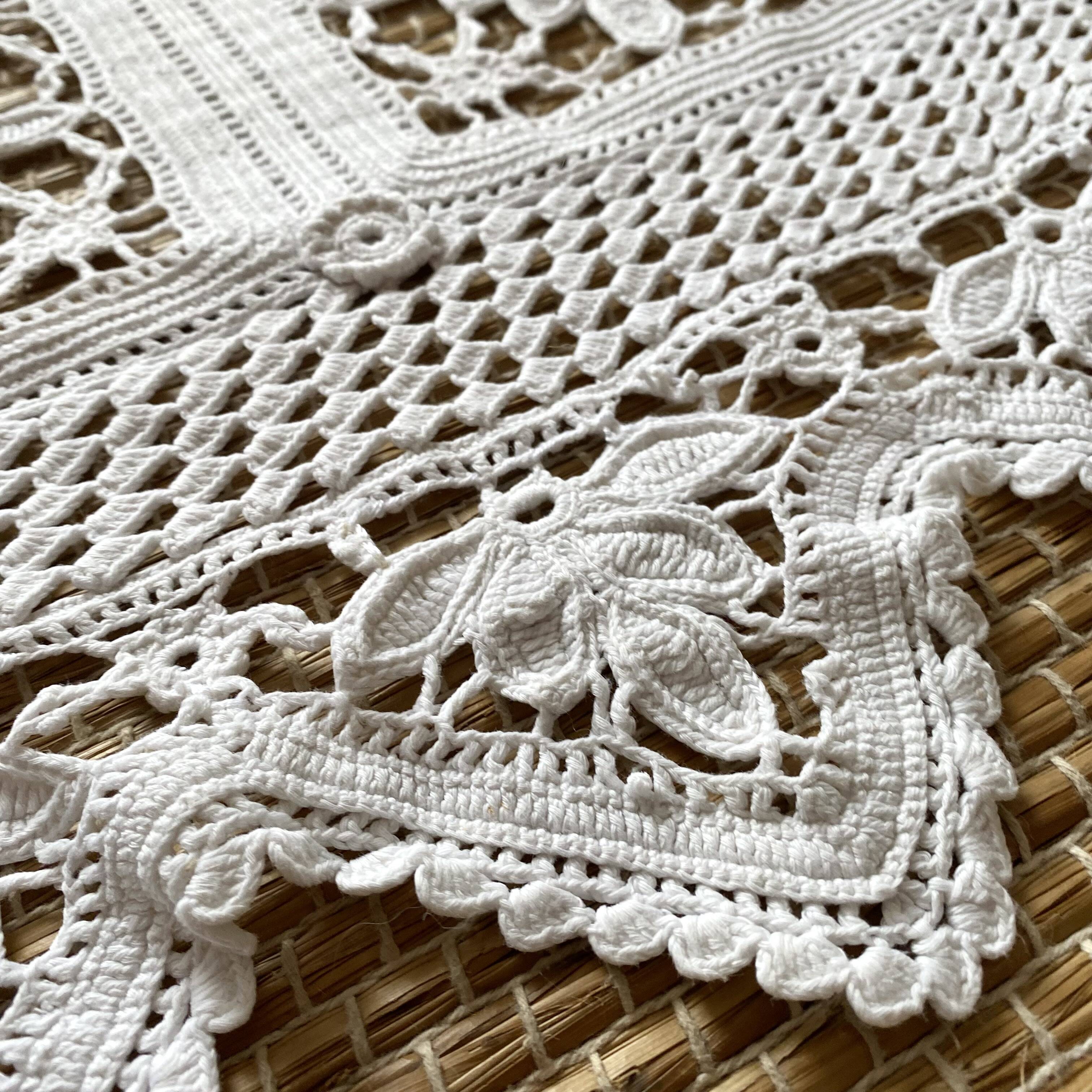 White crochet blanket 160X170