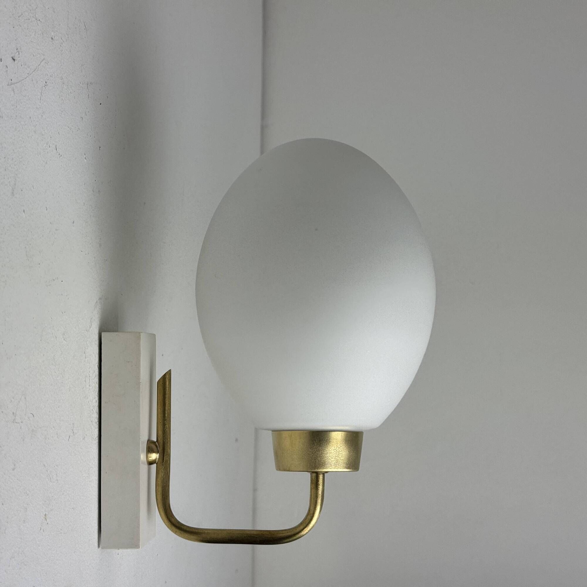 PAIR OF VINTAGE OVOID WALL LIGHTS