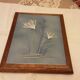 Blue tile trives enameled flowers