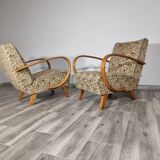 Art deco armchairs by Jindrich Halabala