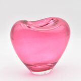 Deru heart vase design blown glass