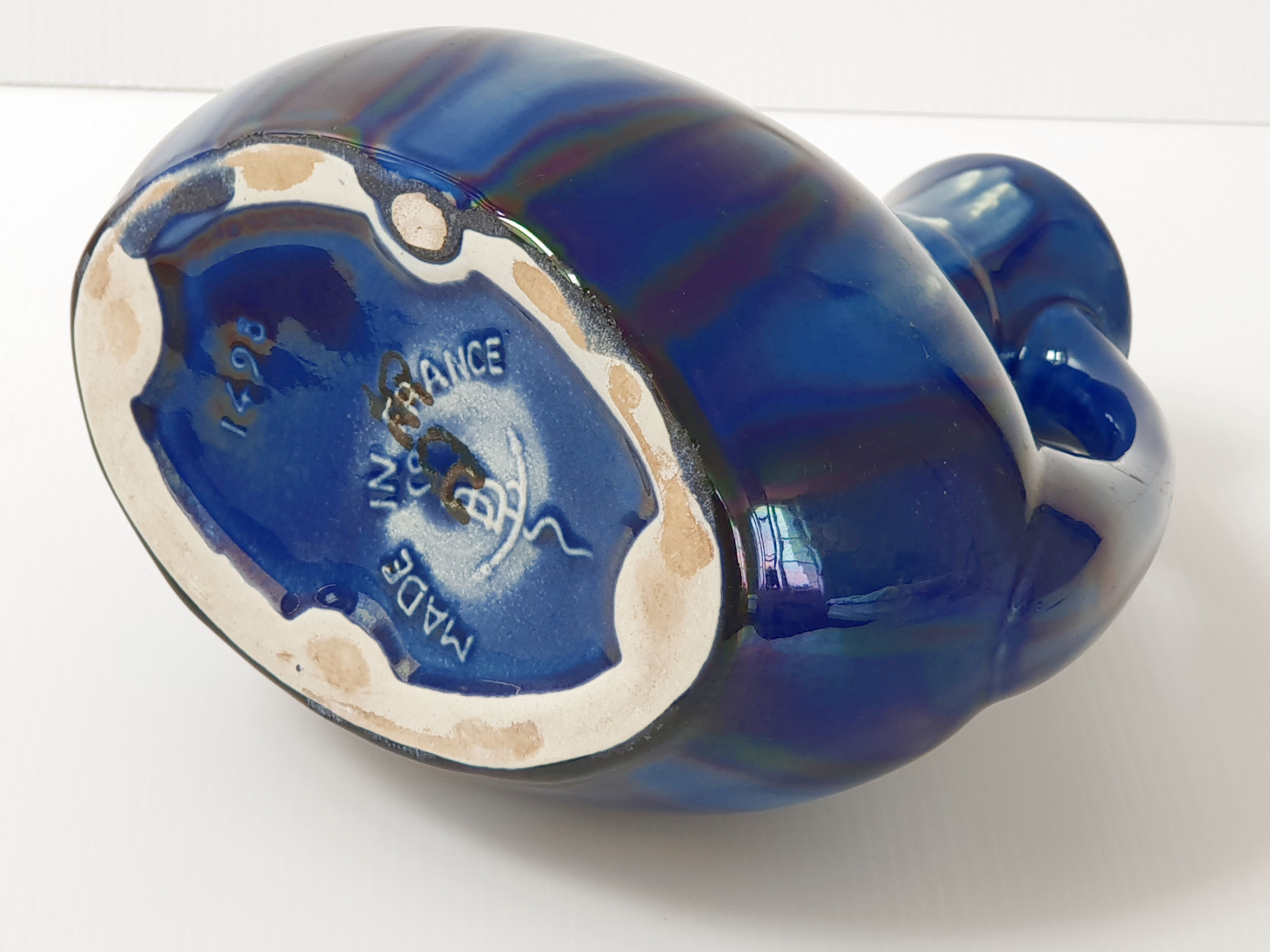 Vintage vase in flamed sandstone