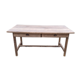 Old farmhouse table 2 drawers