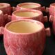 7 small ceramic pots by Jacques LACHENY. Saint Amand en Puisaye.